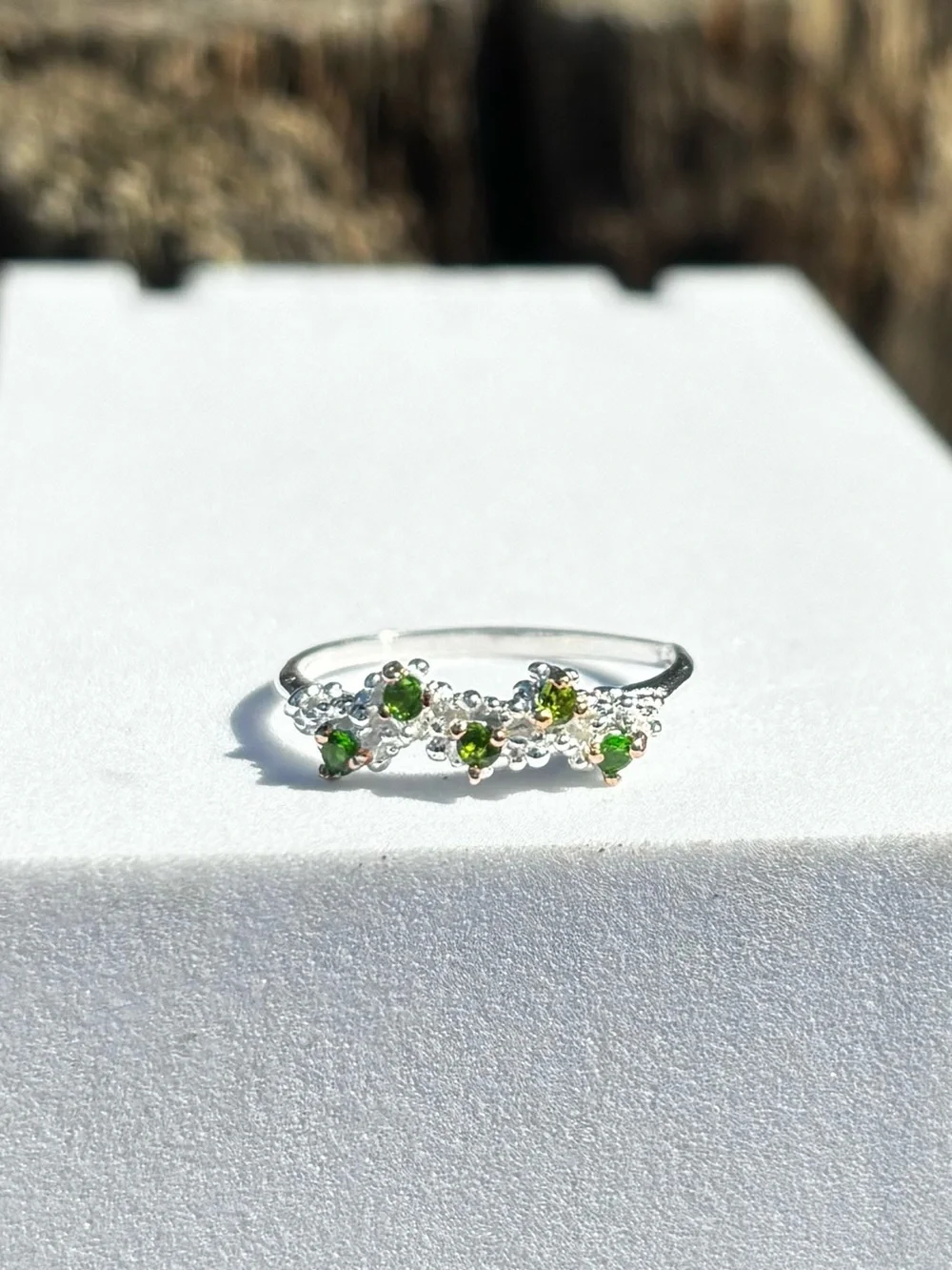 NEW! Chrome Diopside Ring